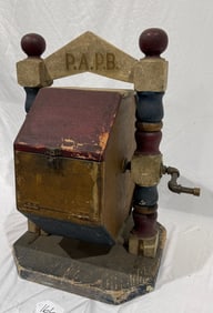 Large Painted Lodge Raffle Box