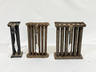 3 Antique Candle Molds