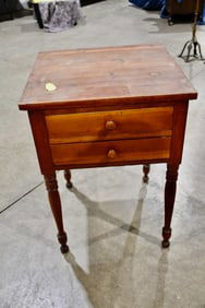 Antique 2-Drawer Nightstand