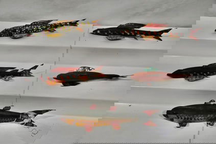 5 Fish Spearing Decoys