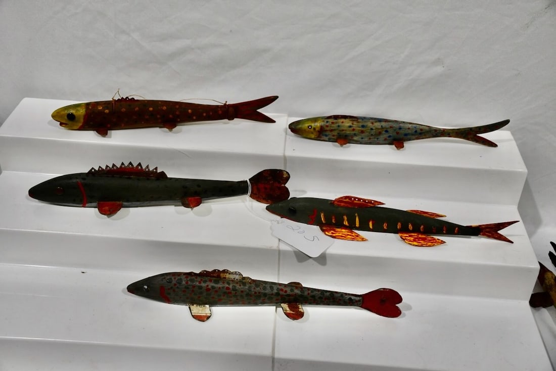 5 Ice Fishing Decoys: Longest is 11-1/2"