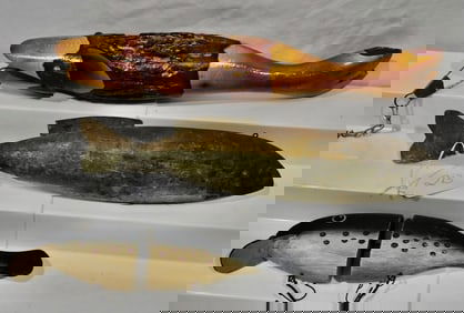 3 Antique & Contemporary Spearing Decoys