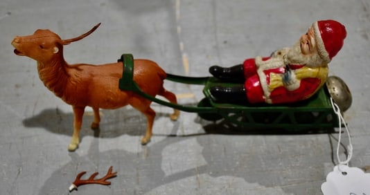 Antique Celluloid Santa Toy