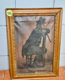 Painting on Canvas Signed with "RDM 1889"