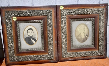Pair of Fancy Frames w/Portraits
