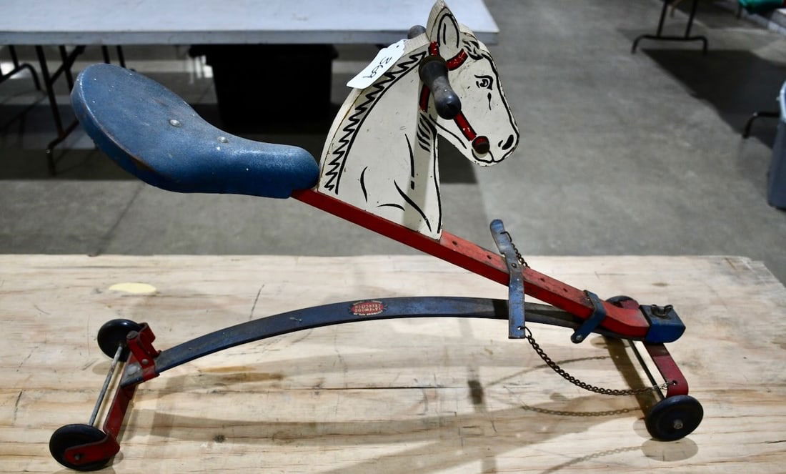 Steiff Horse On Wheels