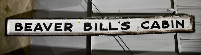 Wooden Sign "Beaver Build's Cabin"
