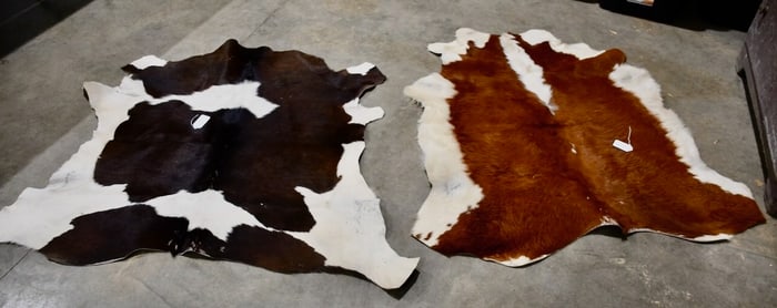 2 Cowhides; one lot