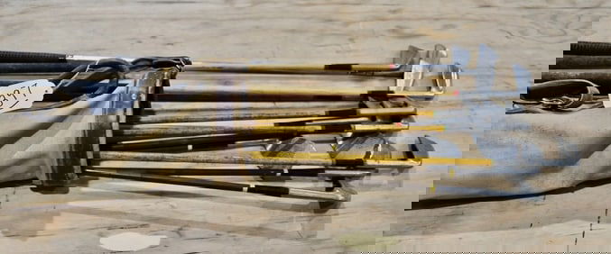 Group of Old Golf Clubs