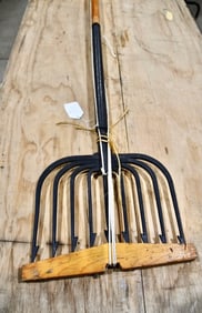 A large 9-tine Fish Spear