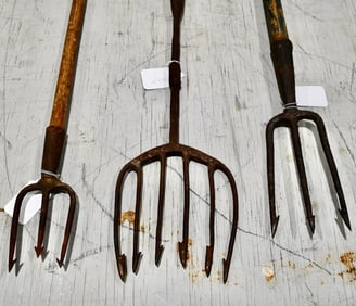 3 Antique Fish Spears