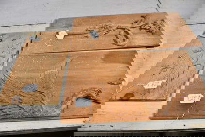 3 Relief Carved Panels