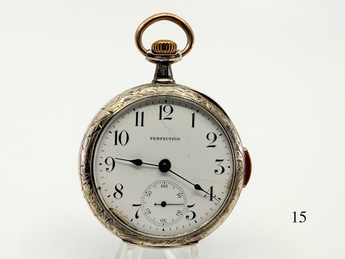 Perfection M. Repeater Pocket Watch: 16s, .800 Silver, c1900. Keeps good time.
