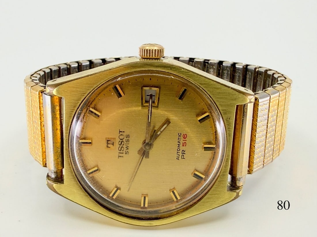 Tissot Automatic Wristwatch: Auto PR 516, c1970