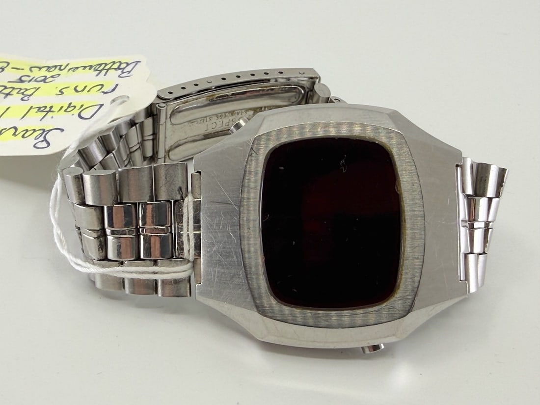 Sears & Roebuck Wristwatch: Led Digital Electric, c1970, Working