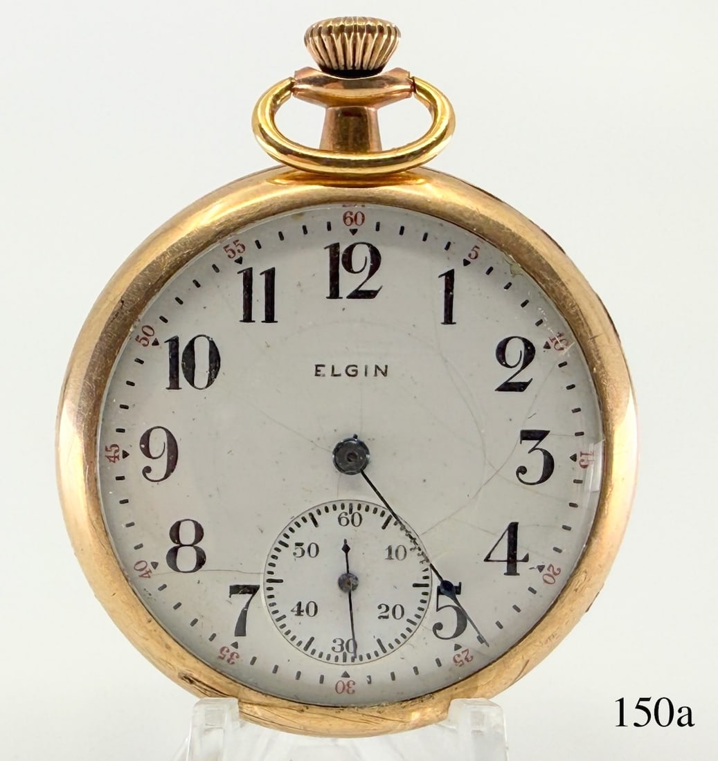 Elgin Pocket Watch: D.R., no. 18104543 ,US-Mexico 1915 Expedition(engraved on back cover) case no.8681302