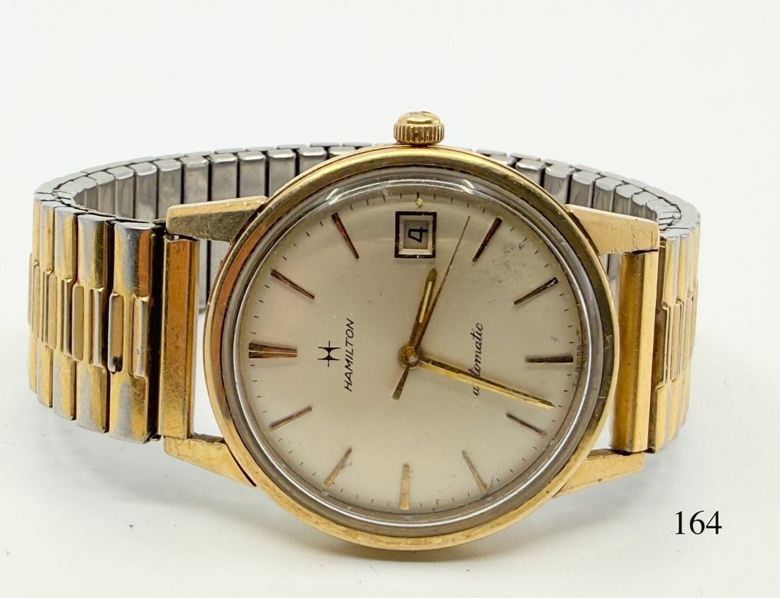 Hamilton Automatic Wristwatch: G.F./SS Back. c1968