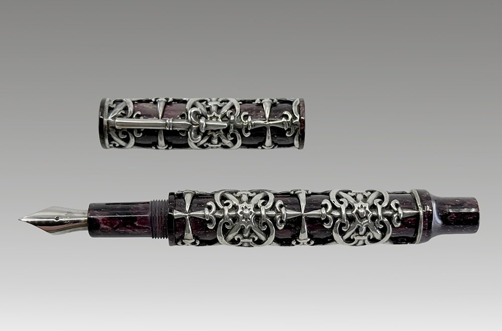 Krone Special Edition Swords Architectus Fountain Pen in Sterling Silver 18k (1 of 5)