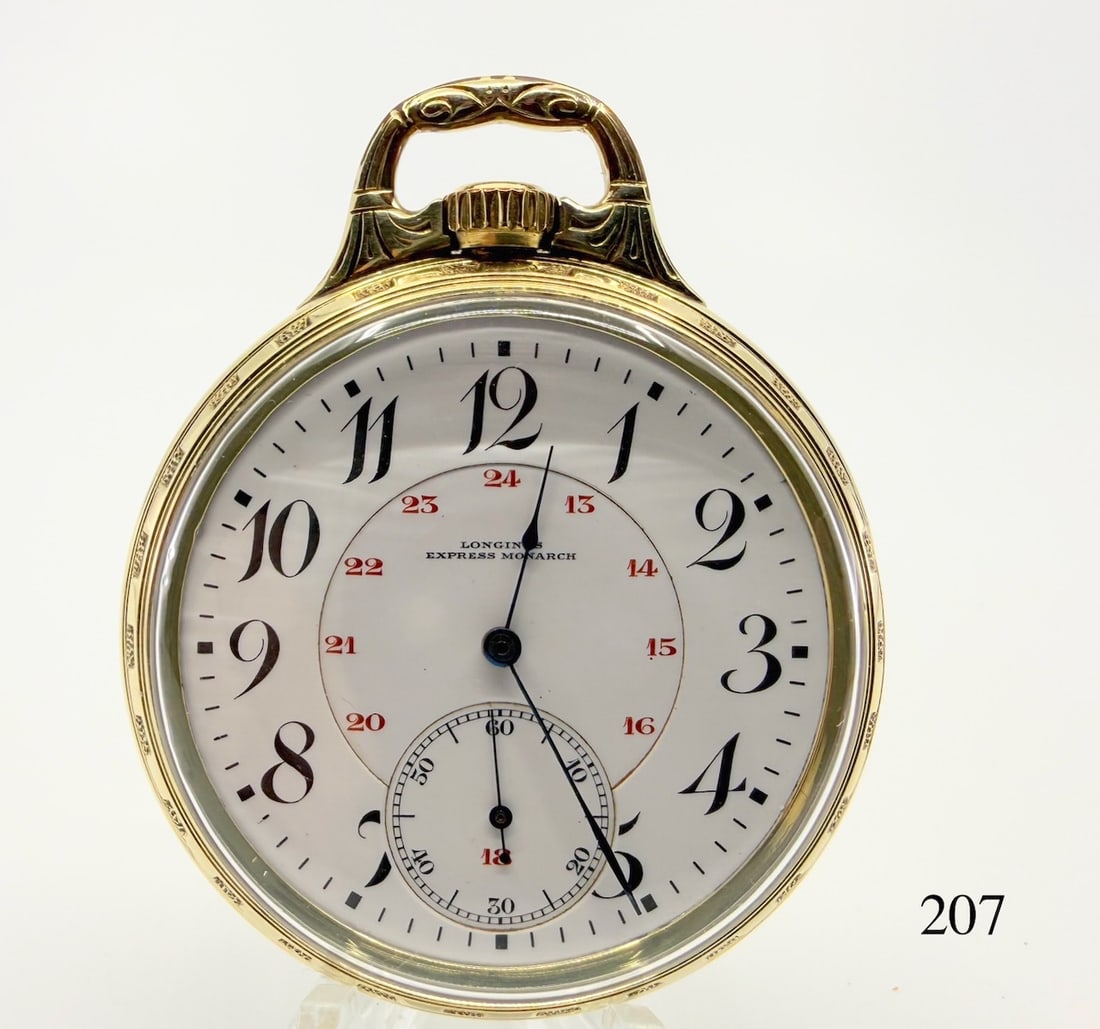 Longines "Express Monarch" RR Pocket Watch (1 of 4)