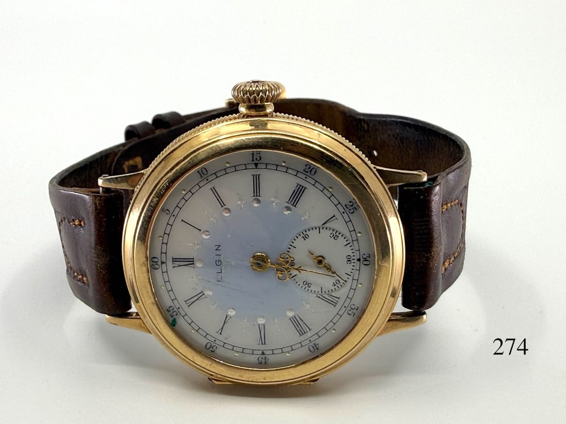 Elgin "Pocket Watch" Conversion Wristwatch (1 of 3)