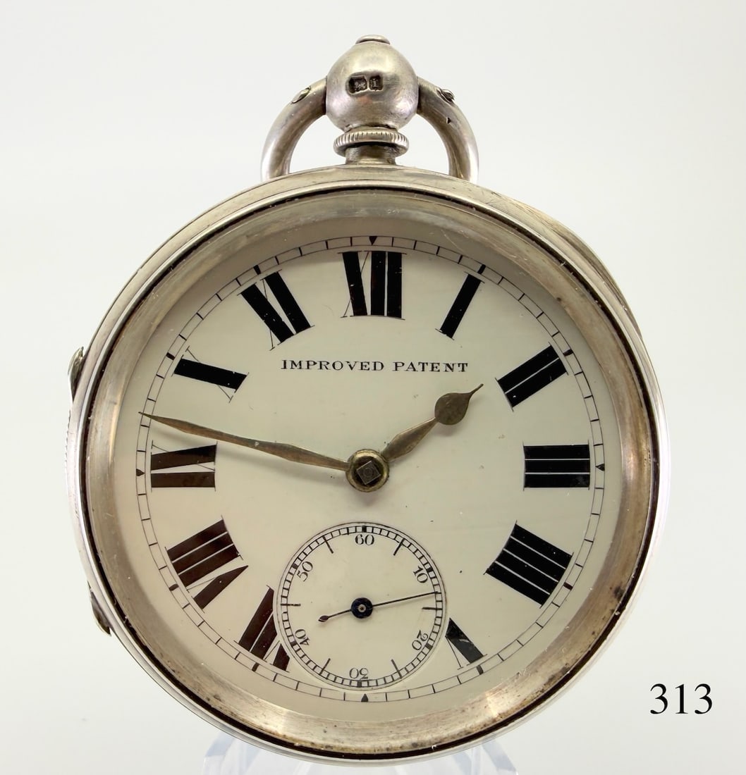 Dan Cohen Manchester Pocket Watch: K.W./K.S., silver case, #61531. Total Weight 173g