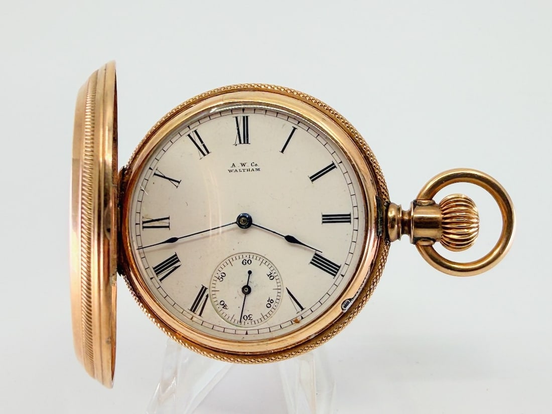 A. W. & Co. Waltham Heavy Case Pocket Watch (1 of 6)
