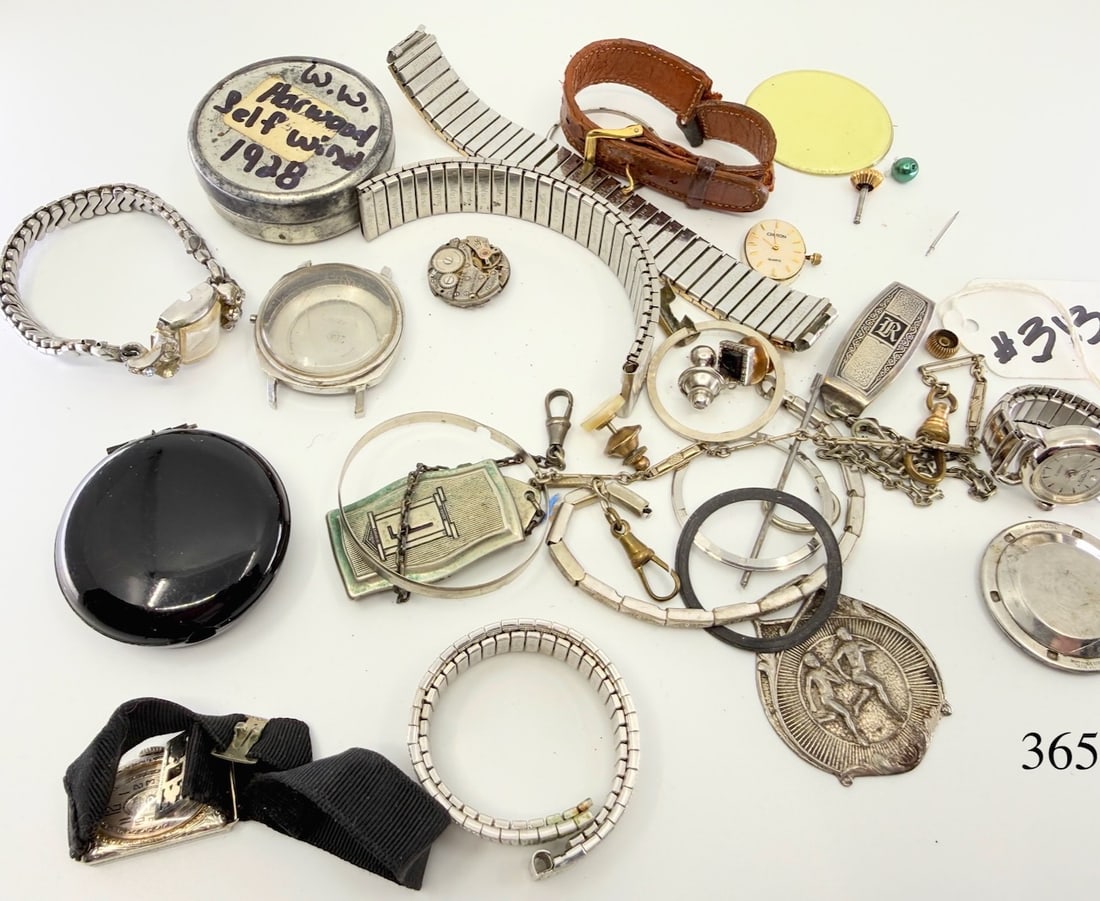 Group of Watch Parts and Fobs (1 of 1)