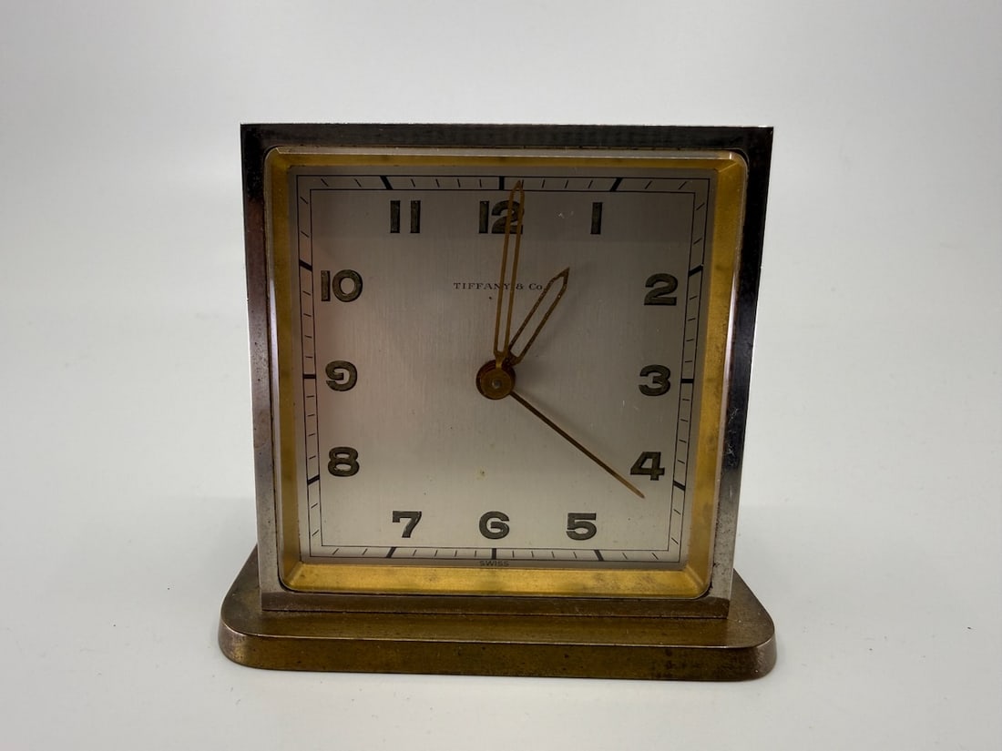 Tiffany & Co. 8 Day Alarm Clock: Lever Esc., 15j, 249, no. 1311760.