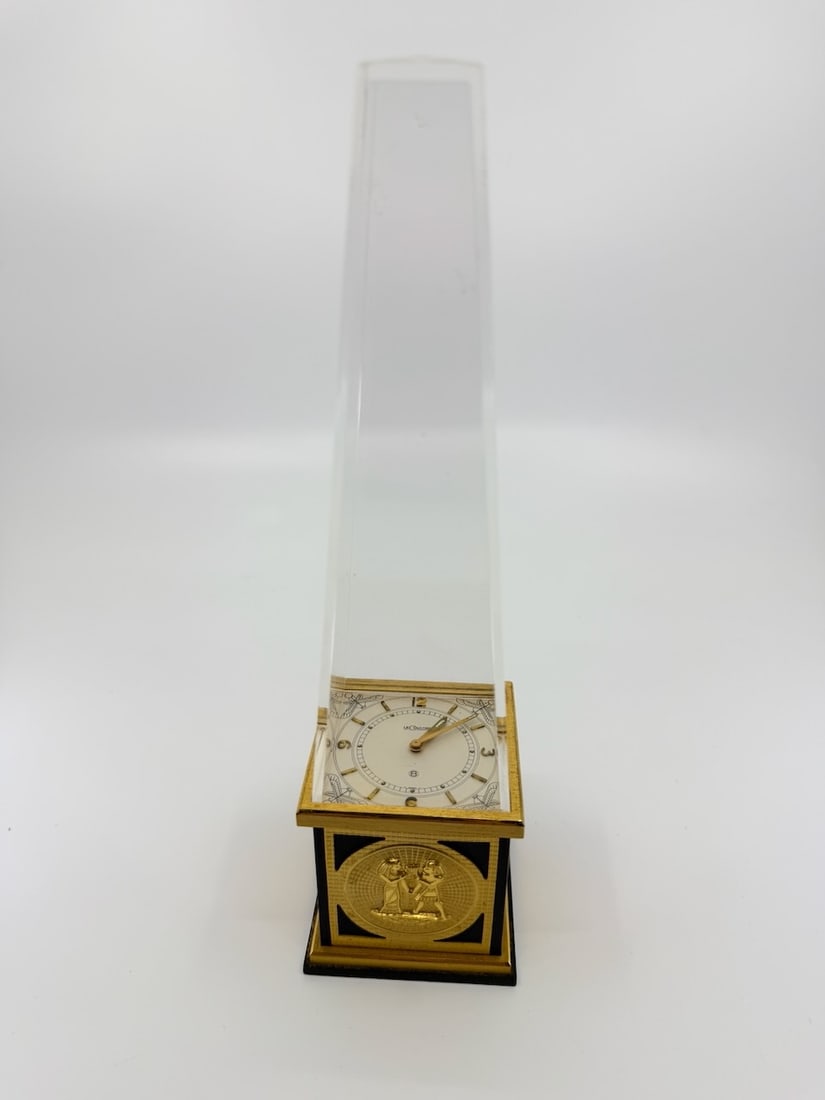 LeCoultre Egyptian "Obelisk" 8 Day Clock (1 of 3)