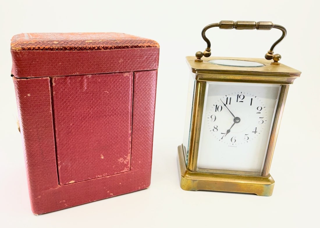 French Carriage Clock with Case (1 of 5)