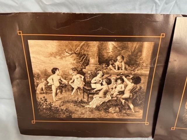 Two Polyphon Lid Lithograph Sheets - 3