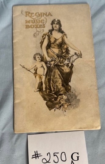 A rare Regina Music Box Catalogue: Stamped with the Merchant’s Name “Gibson, Glaser& Co., Baltimore”