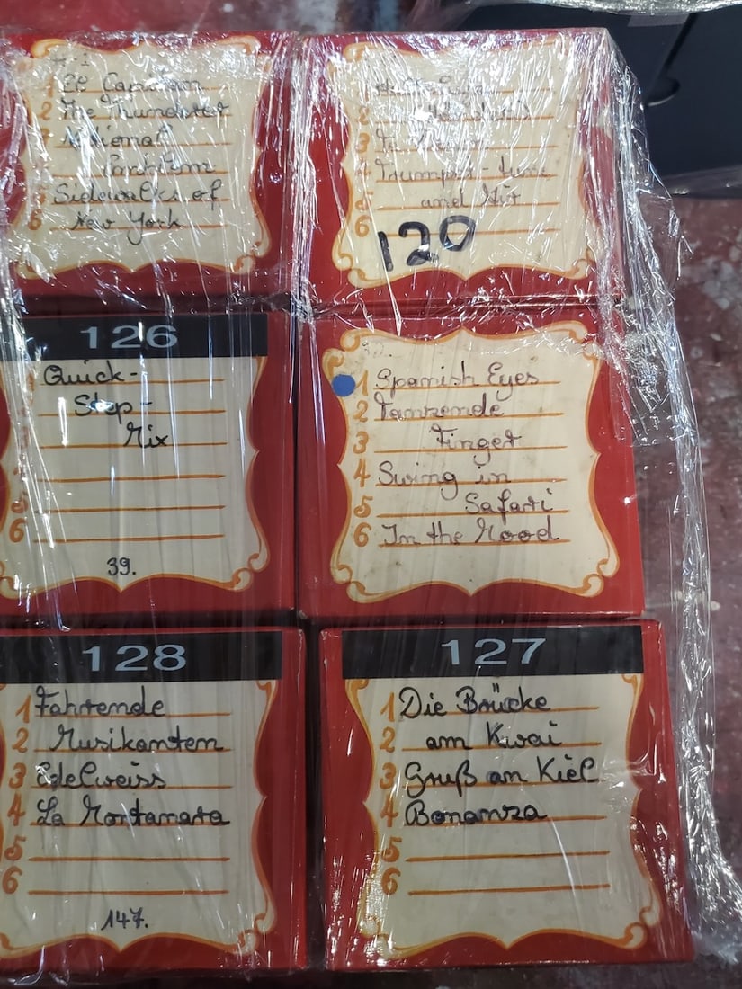 Group of 6 Raffin Street Organ Rolls: One Lot.