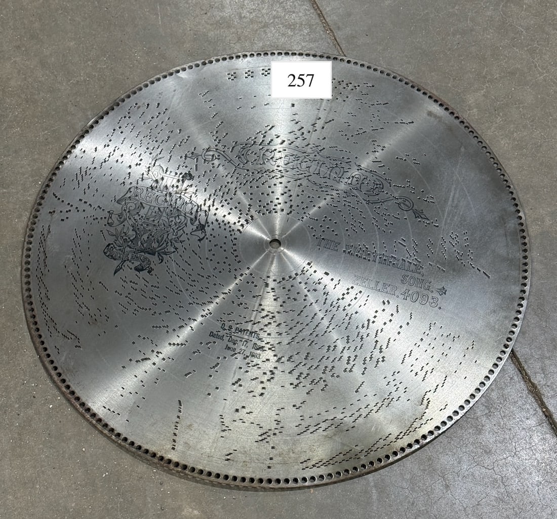 10 27" Regina Music Discs: One Lot.