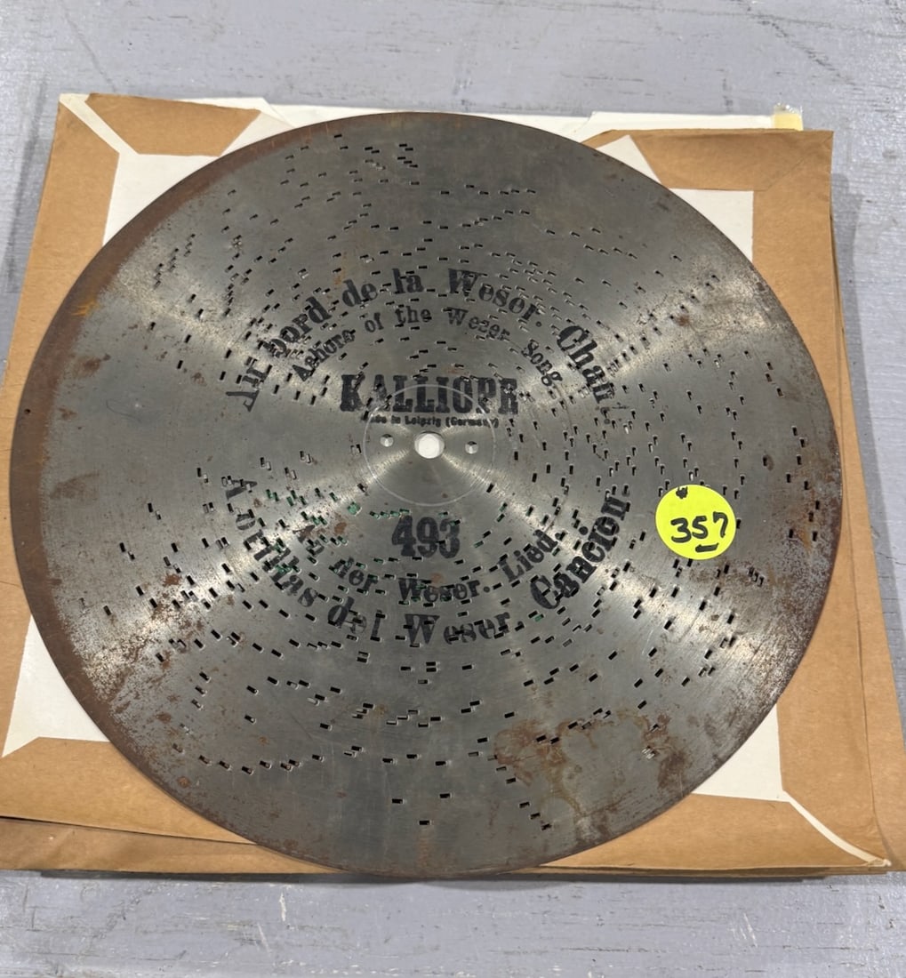 11- 13.25" Kalliope Music Discs: One Lot.
