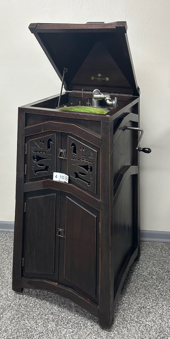 Unusual Pyramid Floor Model Phonograph (1 of 5)
