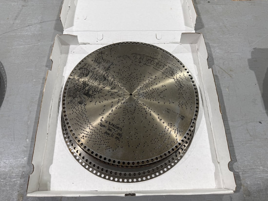 13 15-1/2" Regina Music Discs: One Lot.