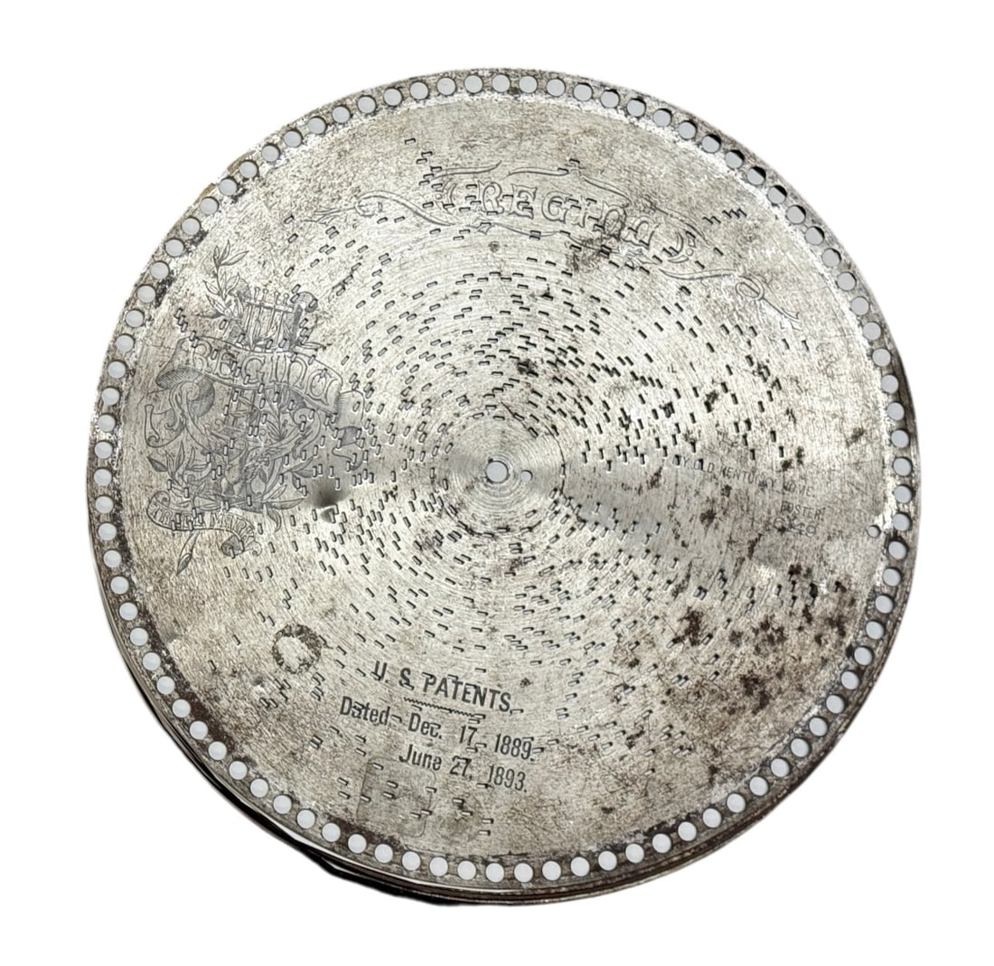 10 12-1/4" Regina Discs: 6149, 6181, 6222, 6230, 6247, 6303, 6313, 6386, 6459 and 6786. One Lot.