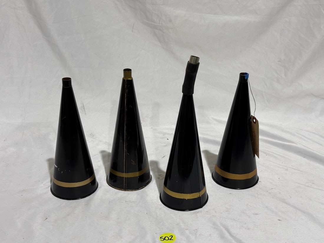 (4) 10" Conical Phonograph Horns (1 of 1)