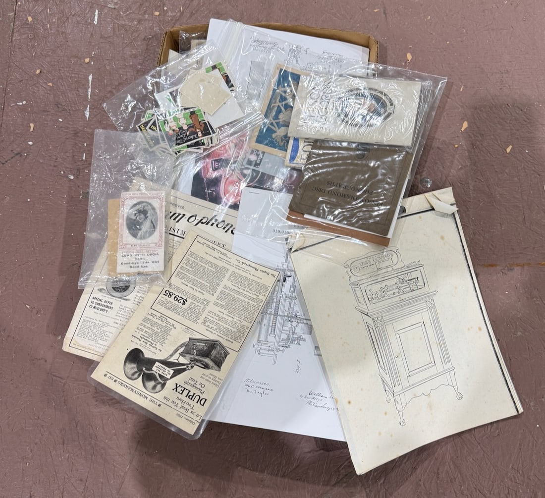 Group of Phonograph Reference and Paper (1 of 1)