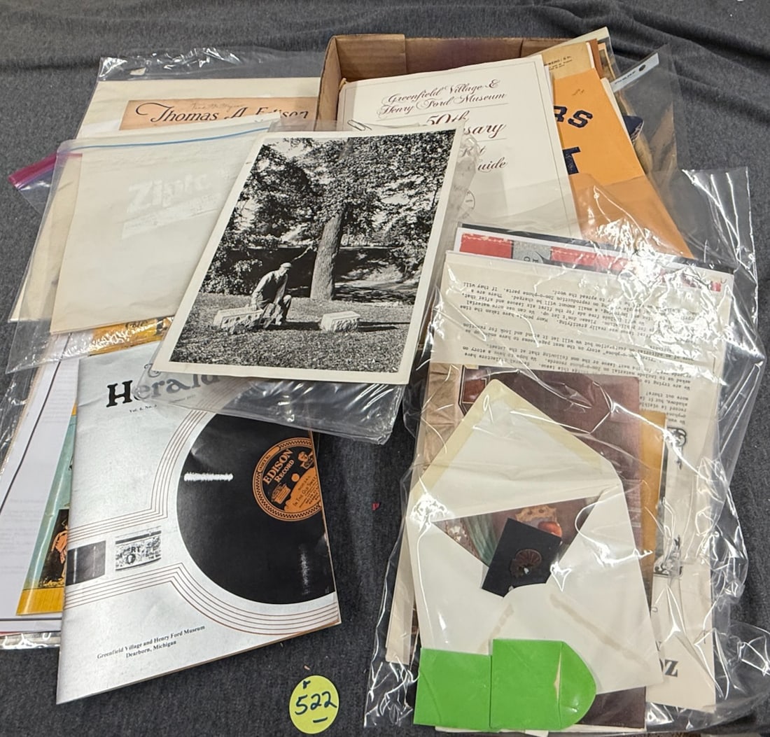 Group of paper including reference items (1 of 2)