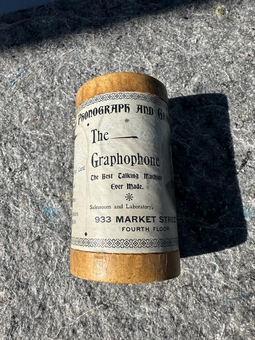 Peter Bacigalupi Brown Wax Cylinder Record (1 of 3)