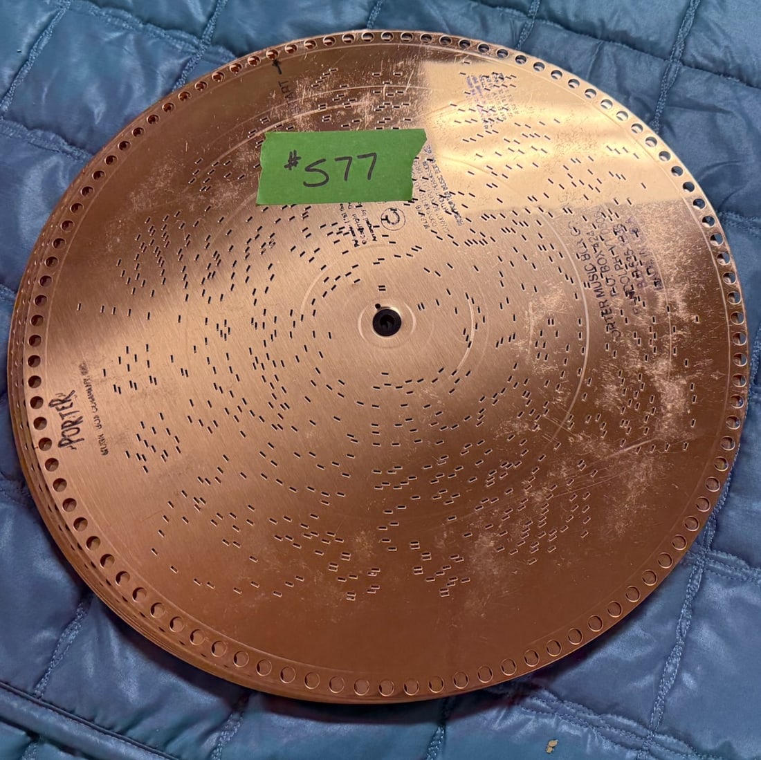 10 15-1/2" Porter Music Discs: One lot