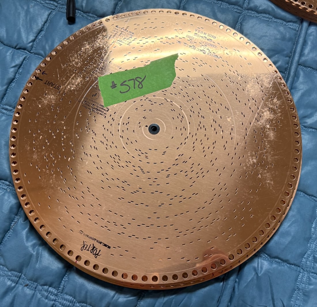 10 15-1/2" Porter Music Discs: One lot