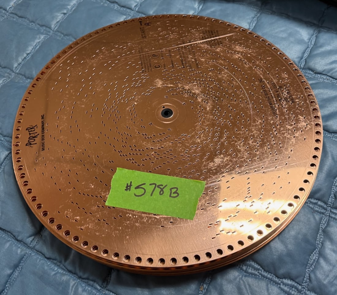 10 15-1/2" Porter Music Discs: One lot