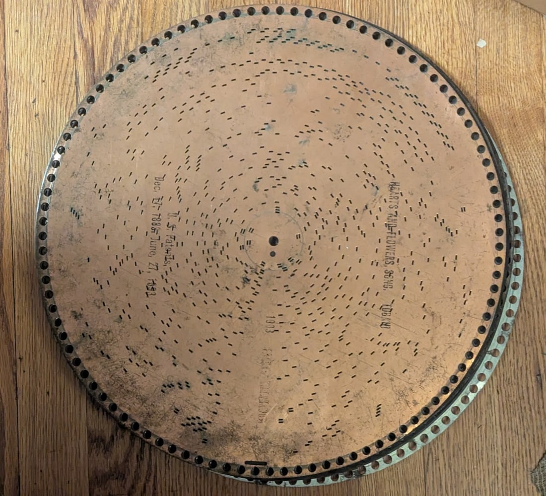 10 15-1/2" Regina Music Discs: One Lot.