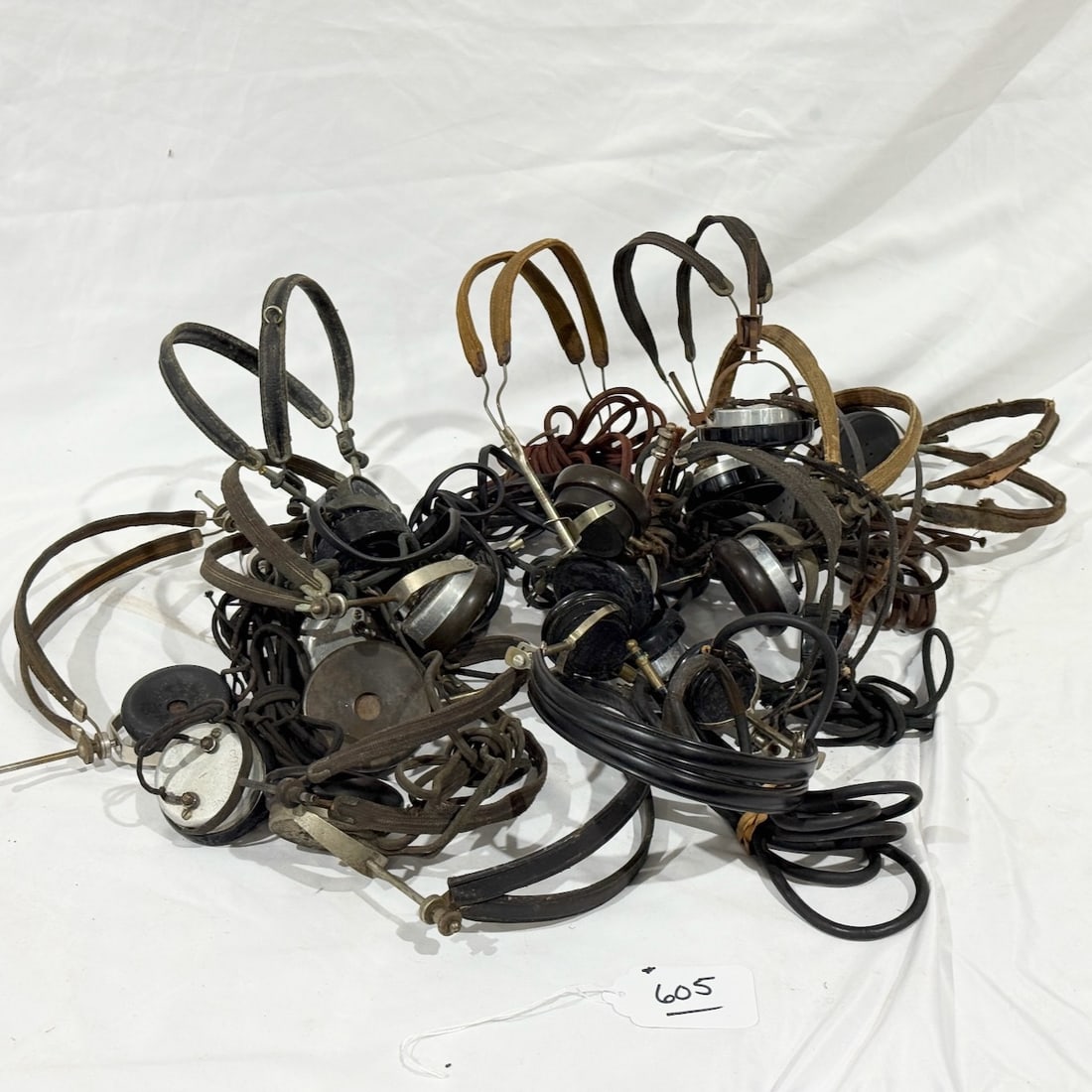 Large Group of Radio Headphones (1 of 2)