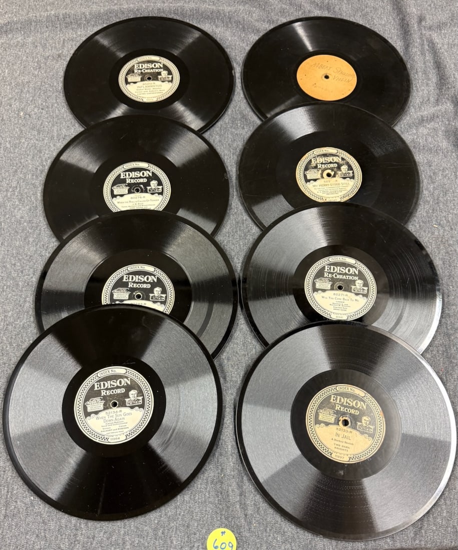 8 Edison Diamond Disc Records (1 of 2)