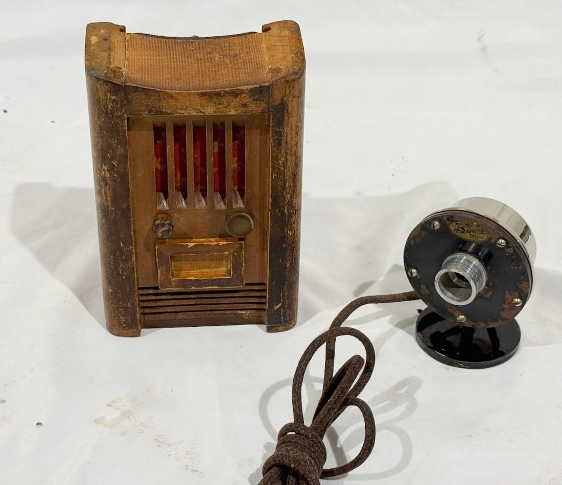 Philco Coin Bank and American Electric Radio Speaker Driver: One Lot.