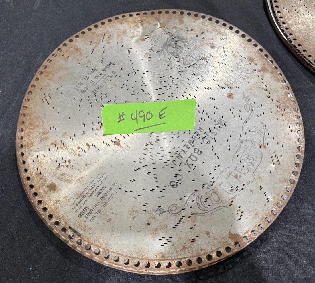 11 15-1/2" Regina Music DIscs: One Lot